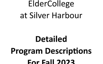 ElderCollege Programs – Fall 2023