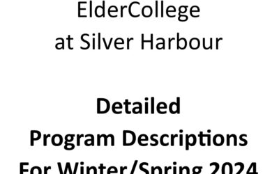 ElderCollege Programs – Winter & Spring 2024