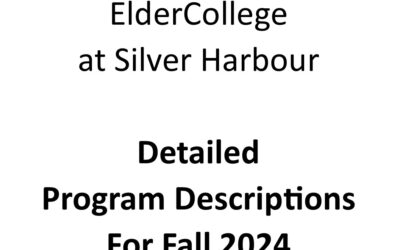 ElderCollege Programs – Fall 2024